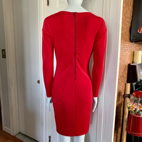Narcisco Rodriguez Design Nation Red Dress Long sleeved - Picture 3 of 12
